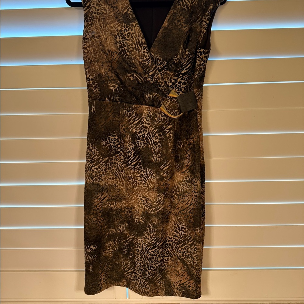 Elegant Animal Print Dress
